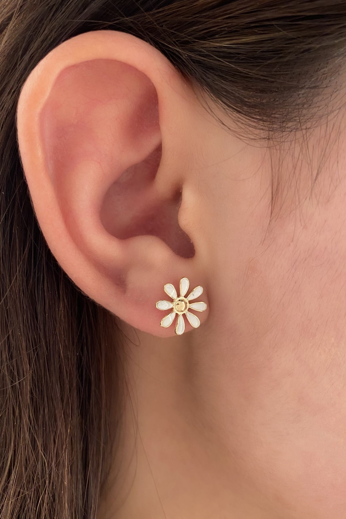 14ct Gold Daisy Earrings