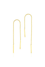 14ct Gold Dangle Chain Earrings