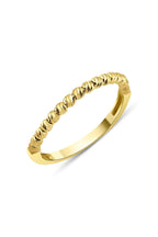 14ct Gold Diamon Ball Single Row Ring