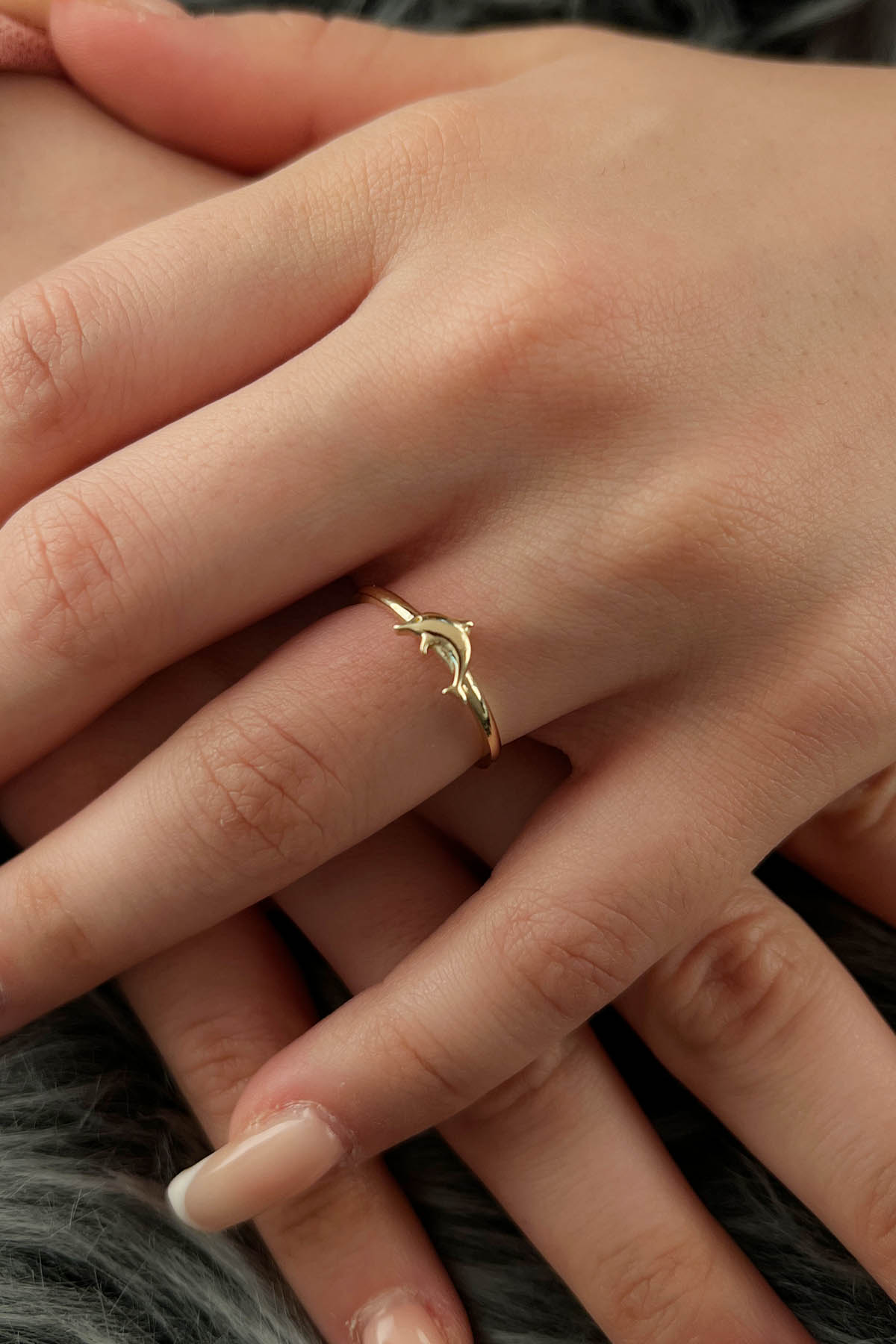 14ct Gold Dolphin Shaped Ring