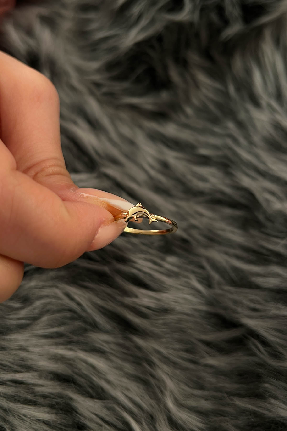 14ct Gold Dolphin Shaped Ring