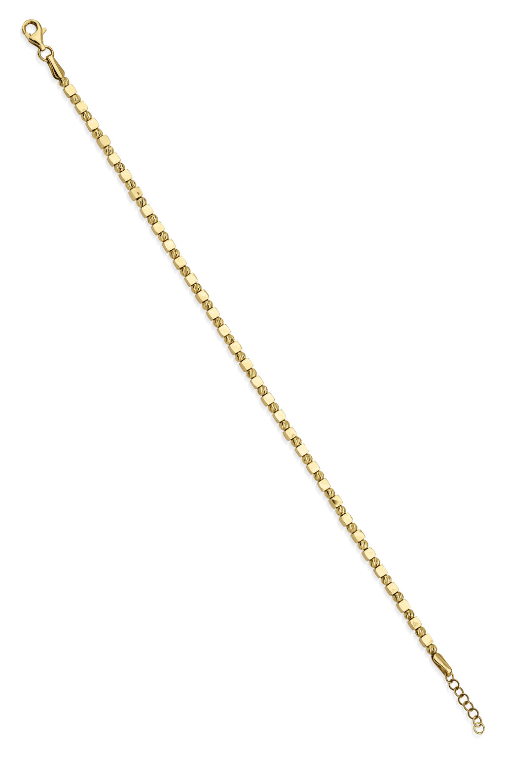 14ct Gold Dorica & Cube Bracelet