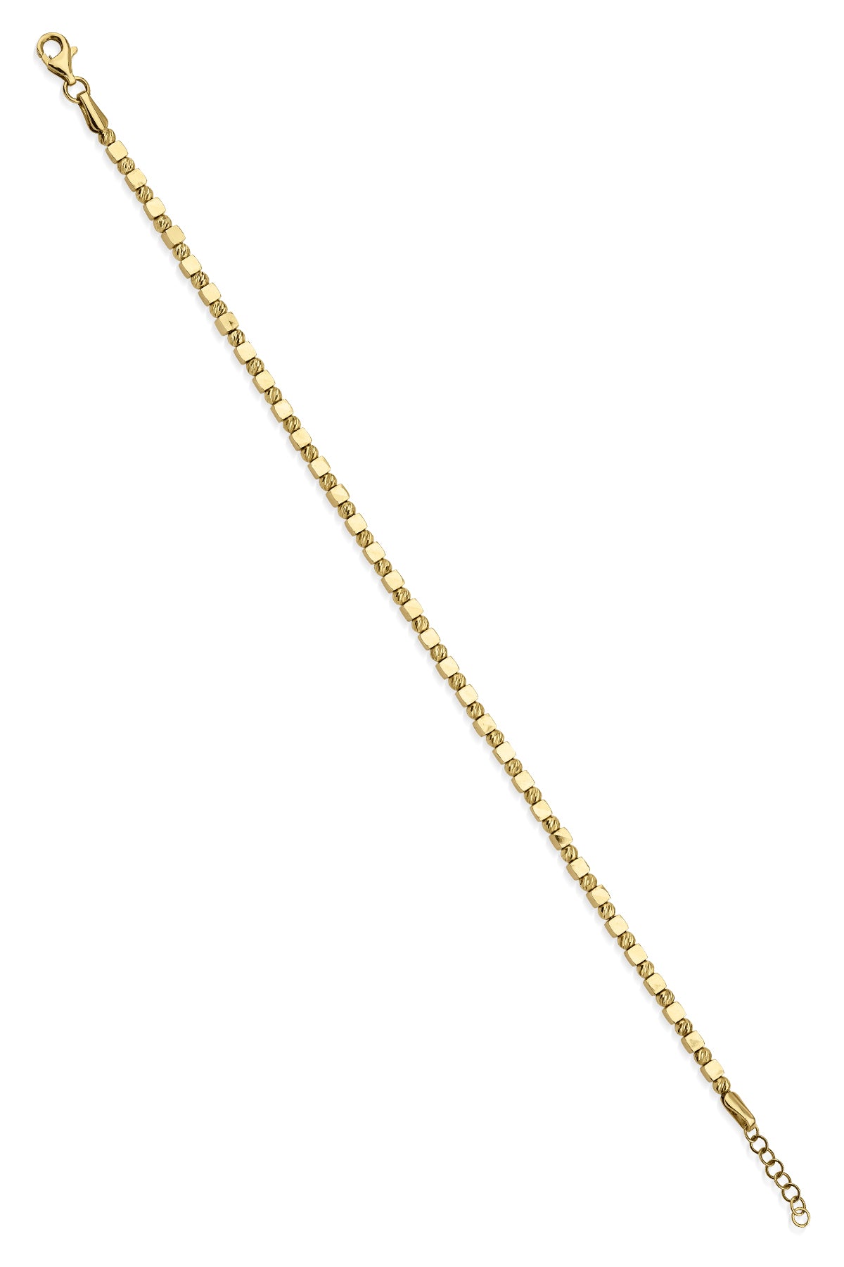 14ct Gold Dorica & Cube Bracelet