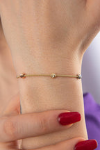 14ct Gold Dorica Popcorn Bracelet