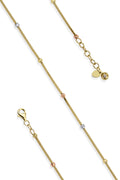 14ct Gold Dorica Sparkling Chain Bracelet
