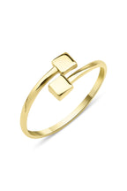 14ct Gold Double Square Ring