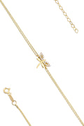 14ct Gold Dragonfly Shaped Bracelet