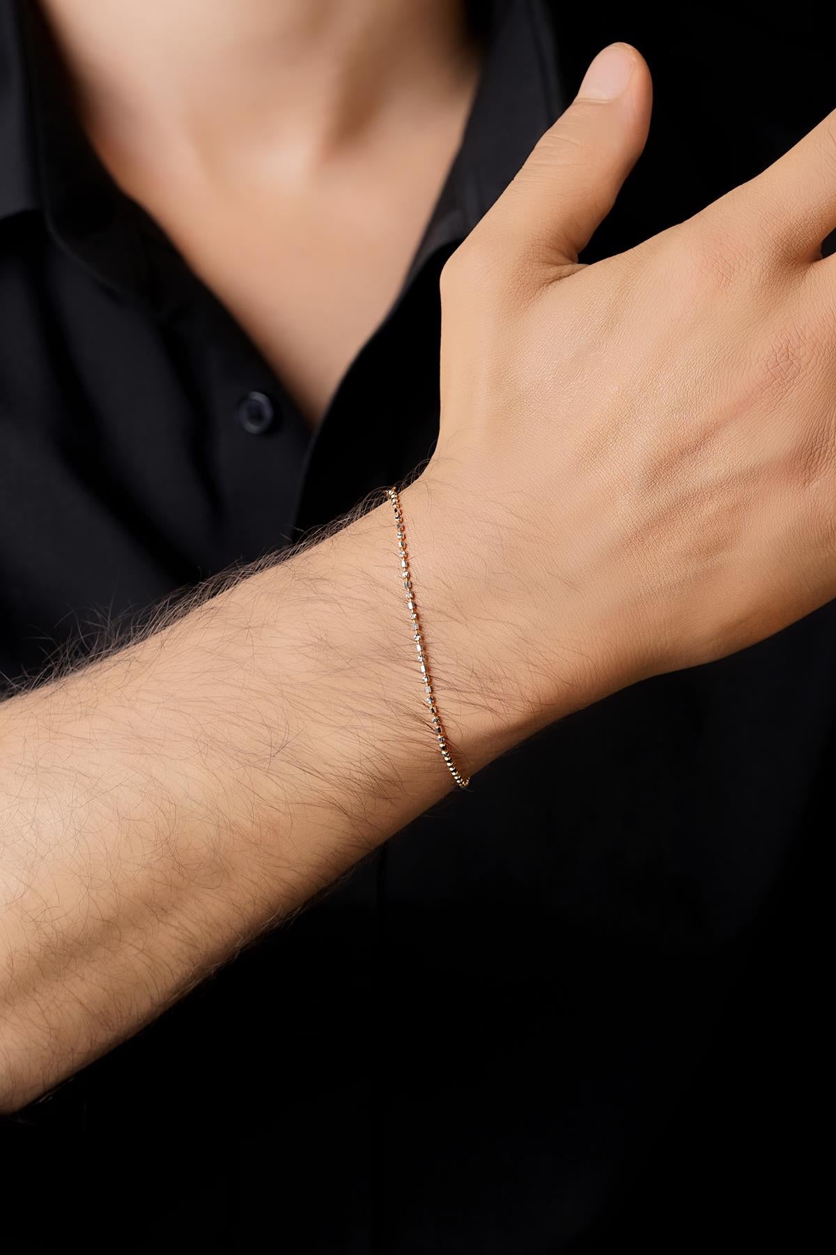 14ct Gold Elegant Dorica Ball Bracelet