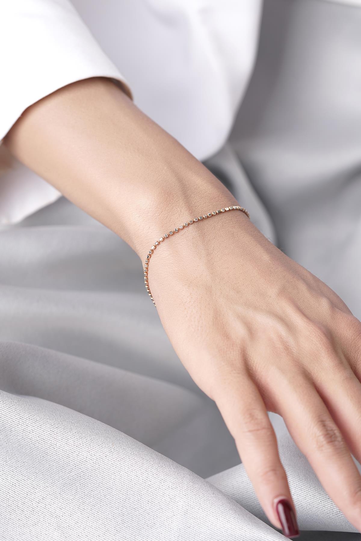 14ct Gold Elegant Dorica Ball Bracelet