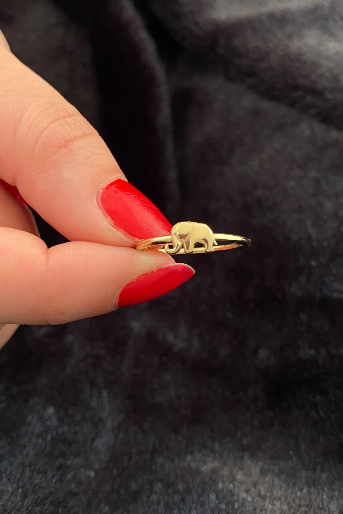 14ct Gold Elephant Shape Ring
