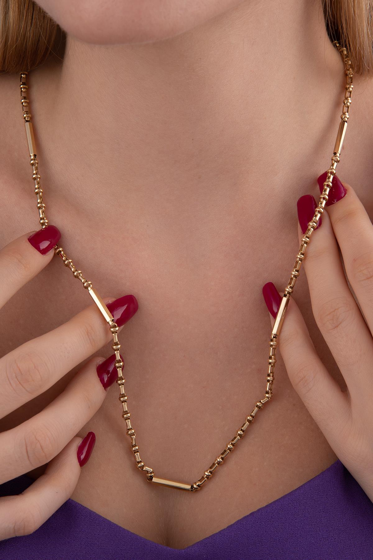 14K Gold Essence Roller Chain