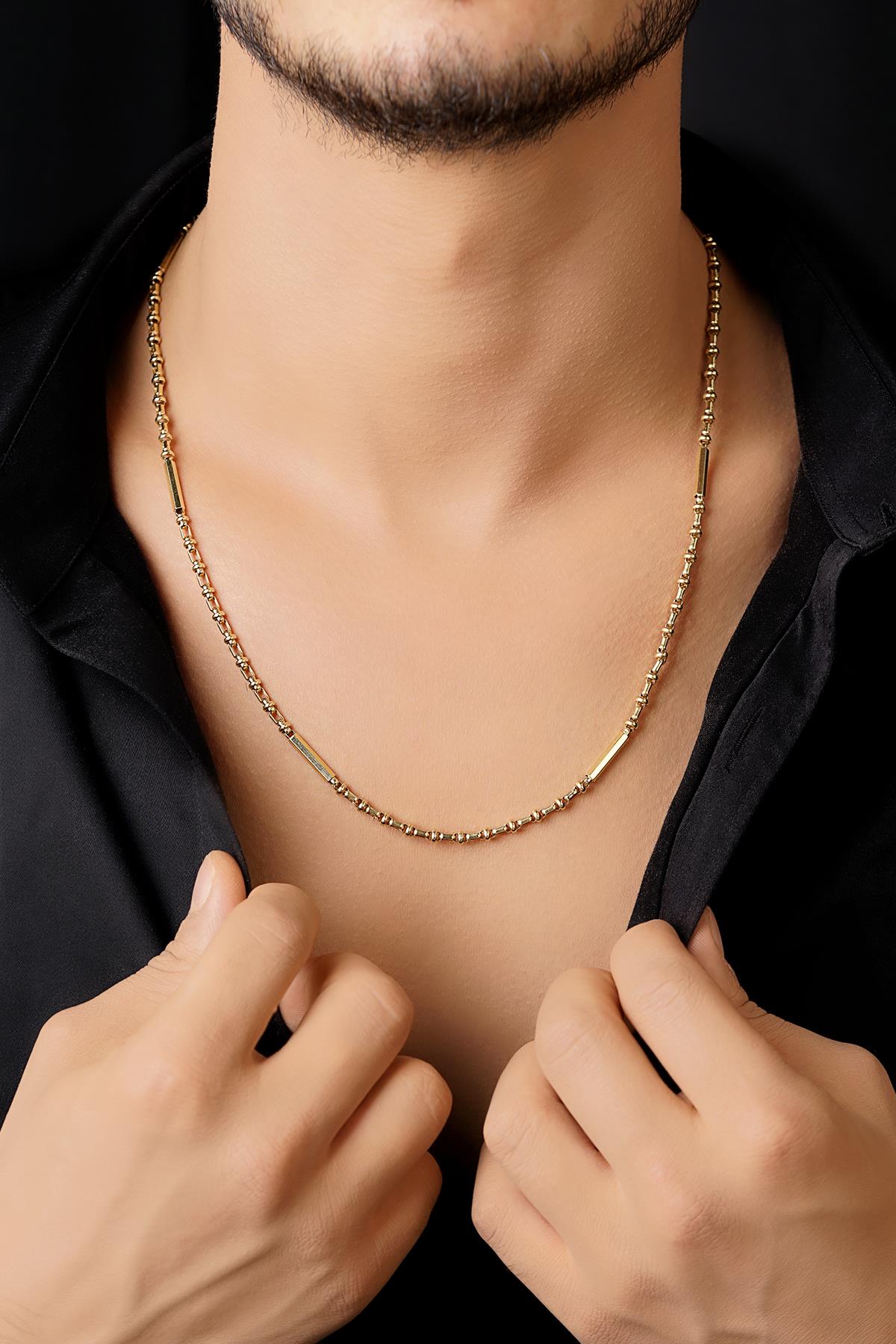 14ct Gold Essence Roller Chain