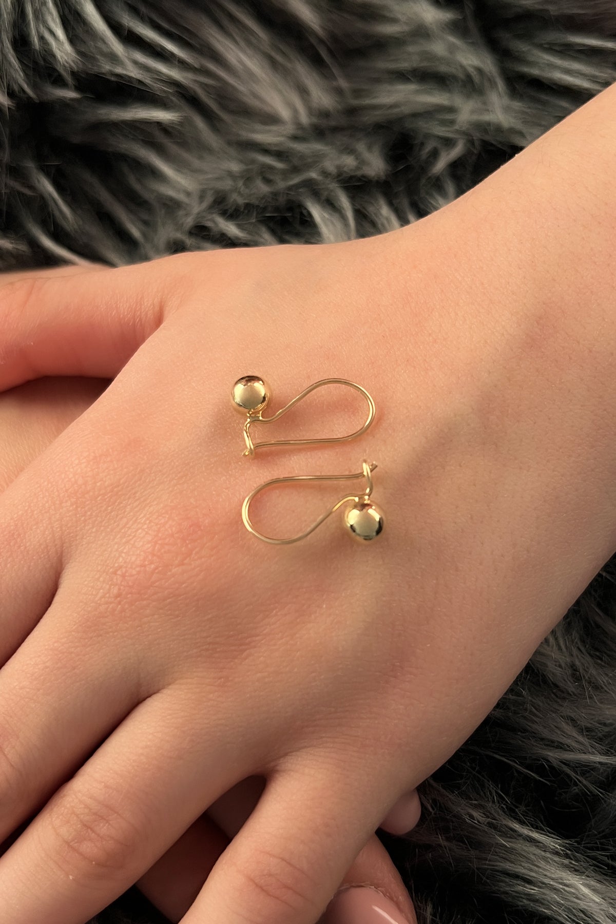 14ct Gold Euroball Earrings