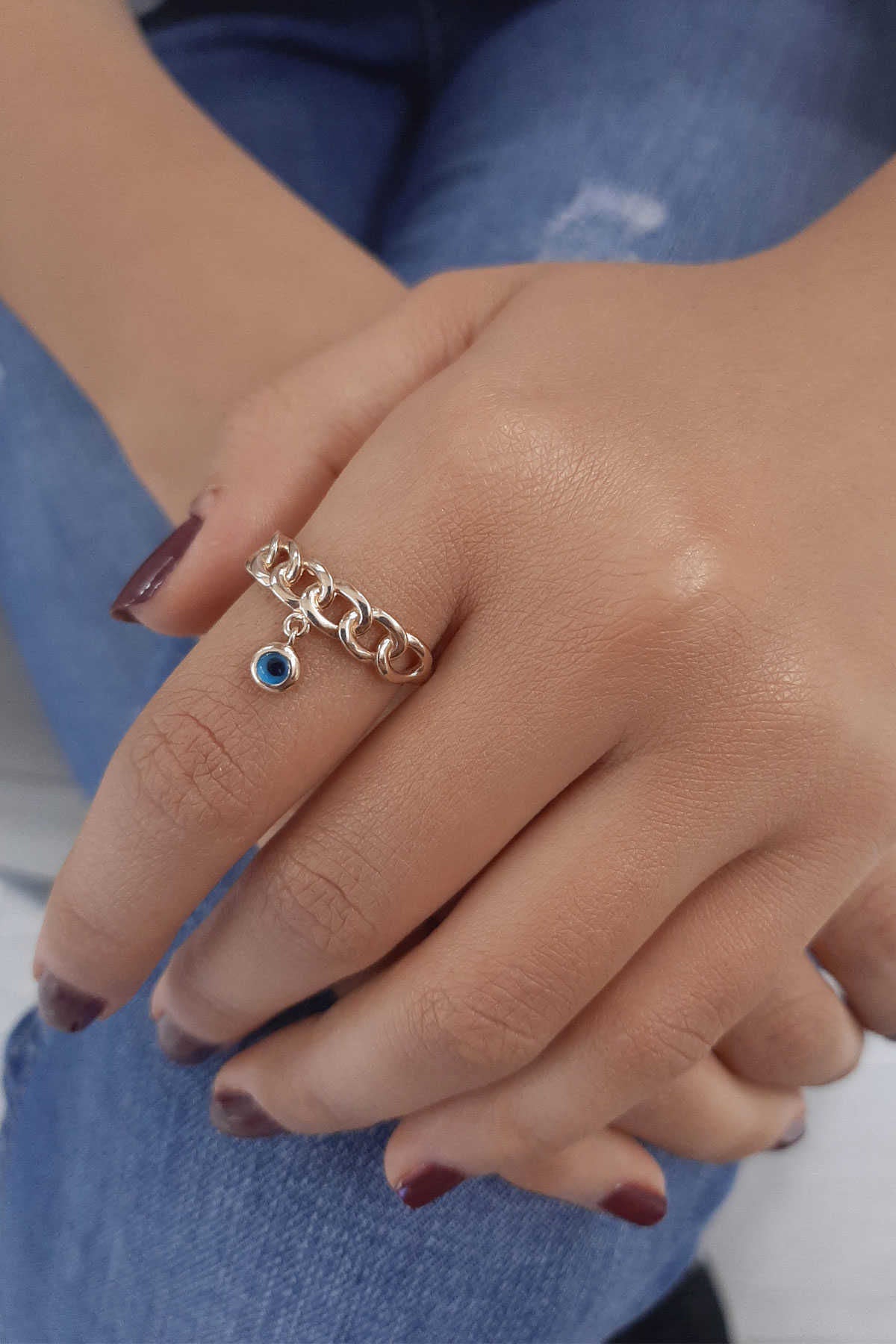 14K Gold Evil Eye