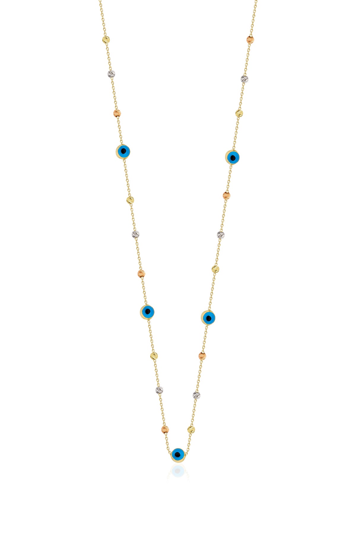 14ct Gold Evil Eye Dorica Necklace