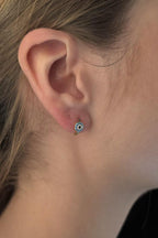 14ct Gold Evil Eye Earrings