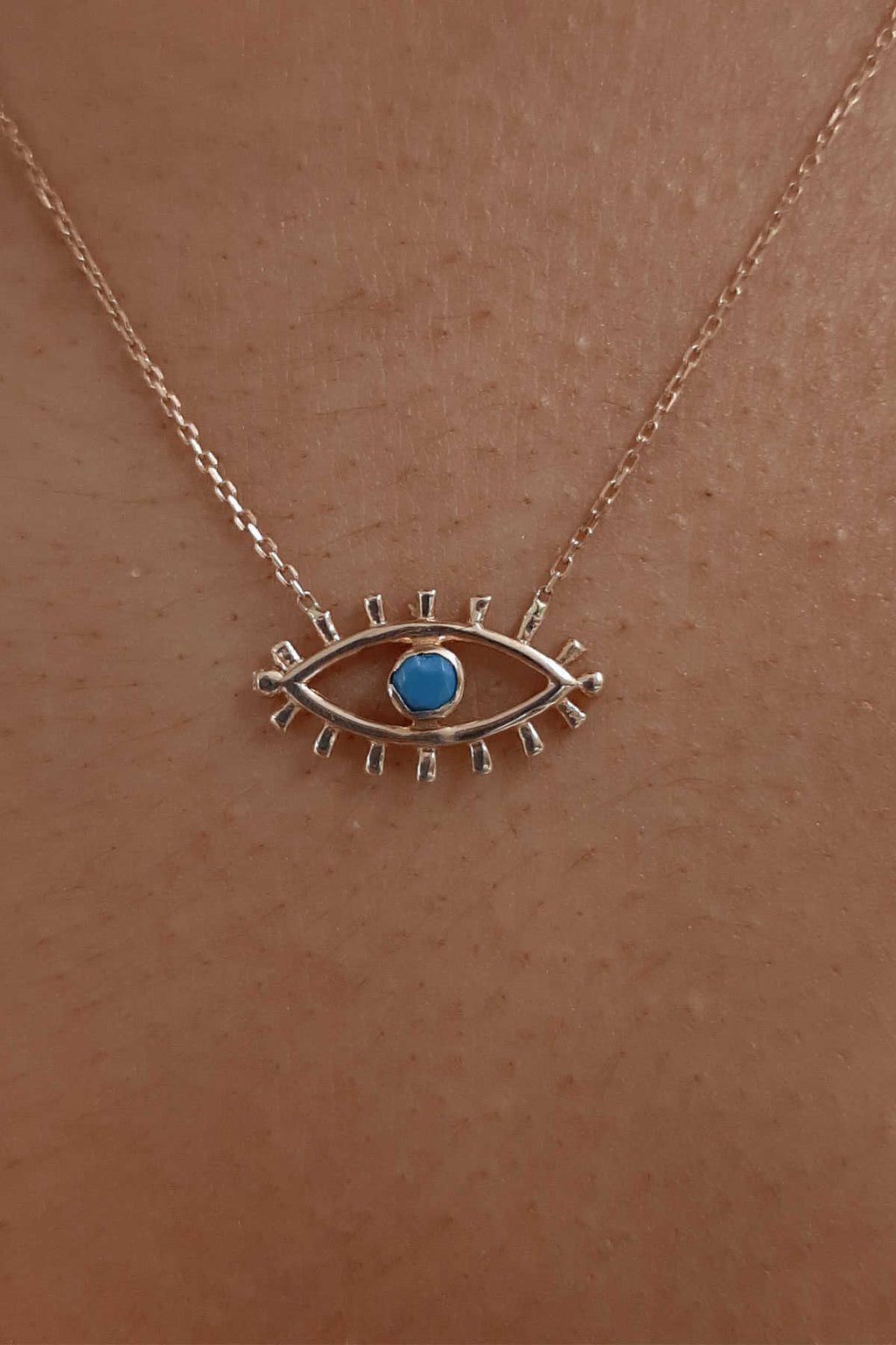 14ct Gold Evil Eye Necklace