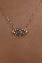 14ct Gold Evil Eye Necklace