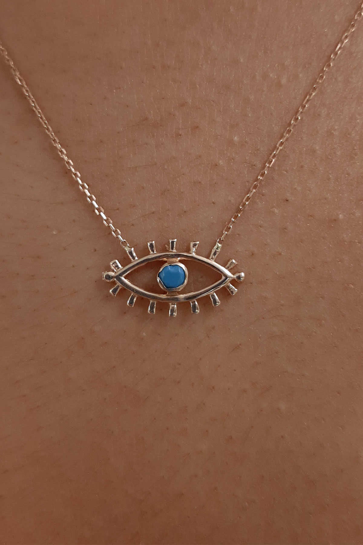 14ct Gold Evil Eye Necklace