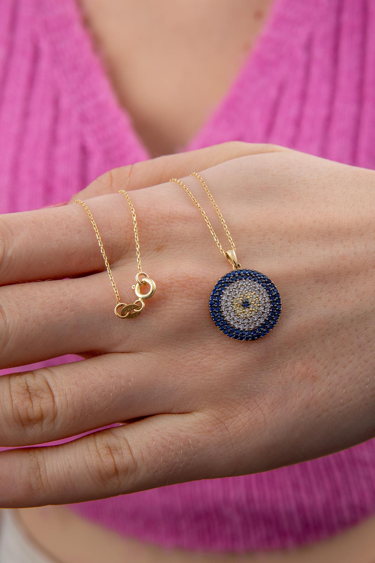 14ct Gold Evil Eye Necklace 4