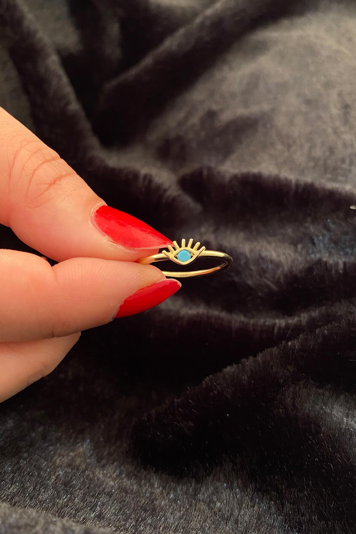 14ct Gold Evil Eye Ring