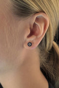 14ct Gold Evil Eye Stud Earrings