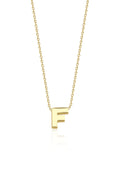 14ct Gold F Initial Necklace