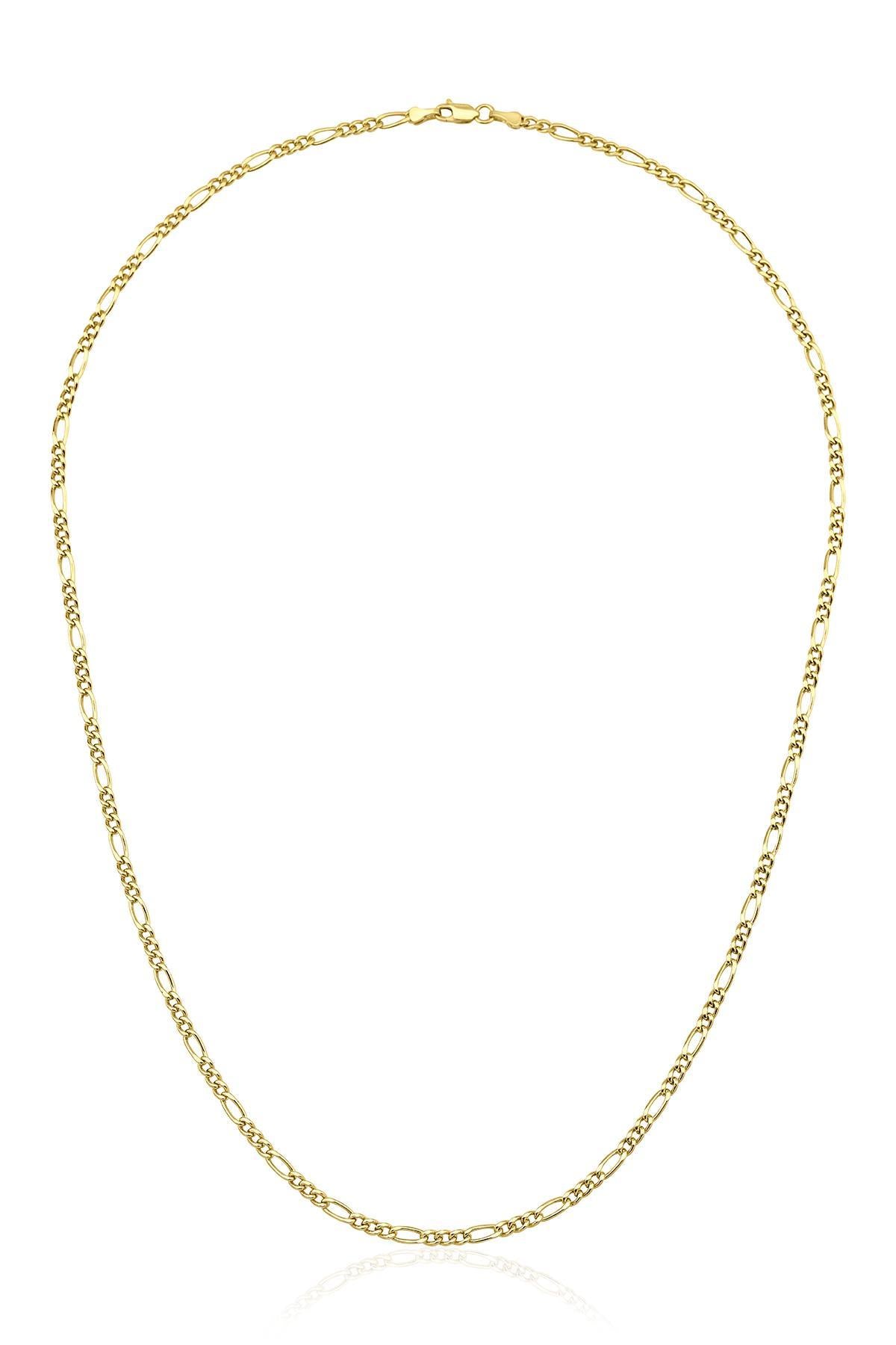 14ct Gold Figaro Chain  0.110 inch