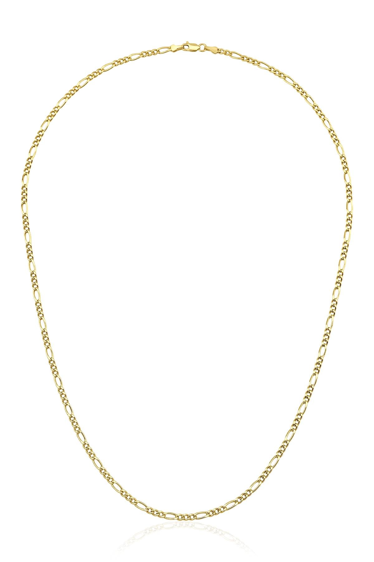 14K Gold Figaro Chain  0.110 inch
