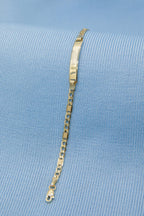 14ct Gold Figaro İD Bracelet