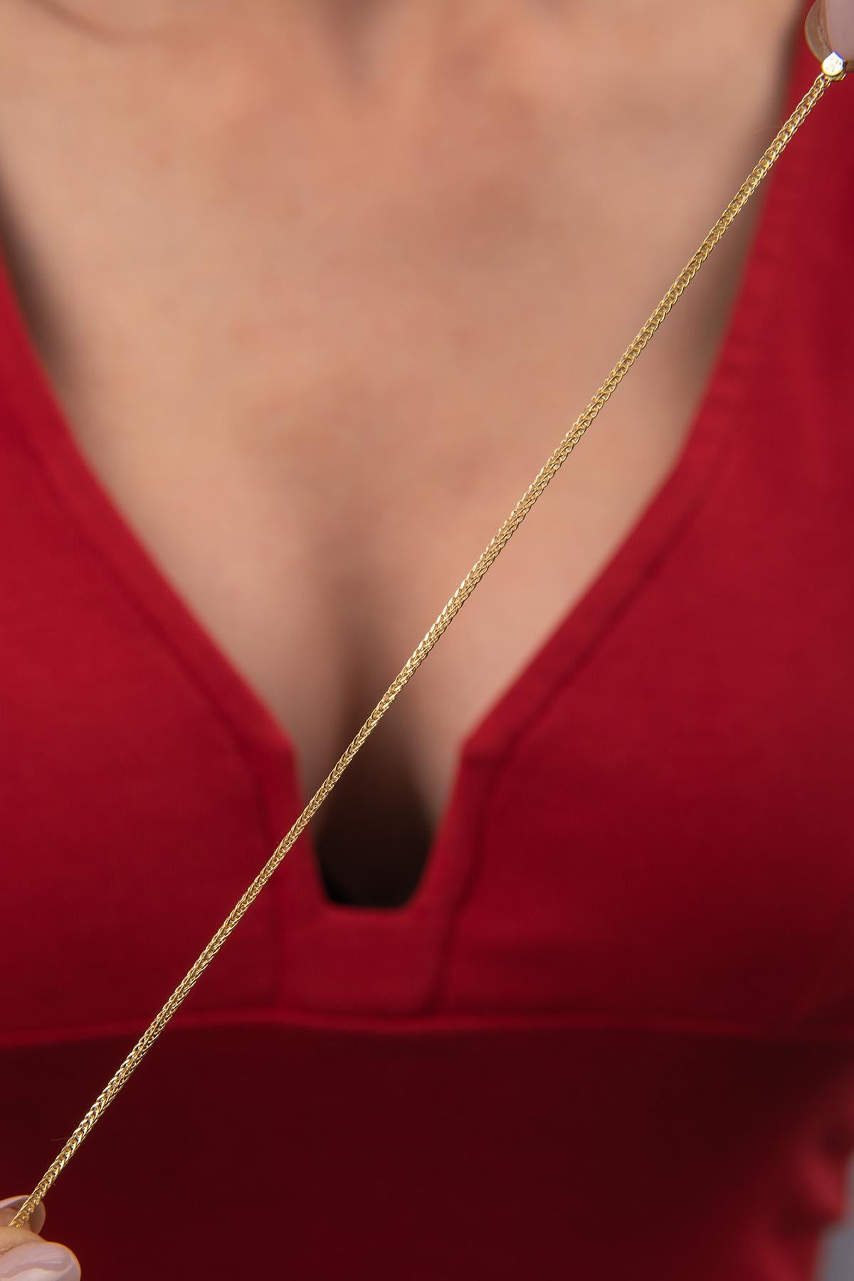 14ct Gold Fine Foxtail Bracelet   0.041 inch