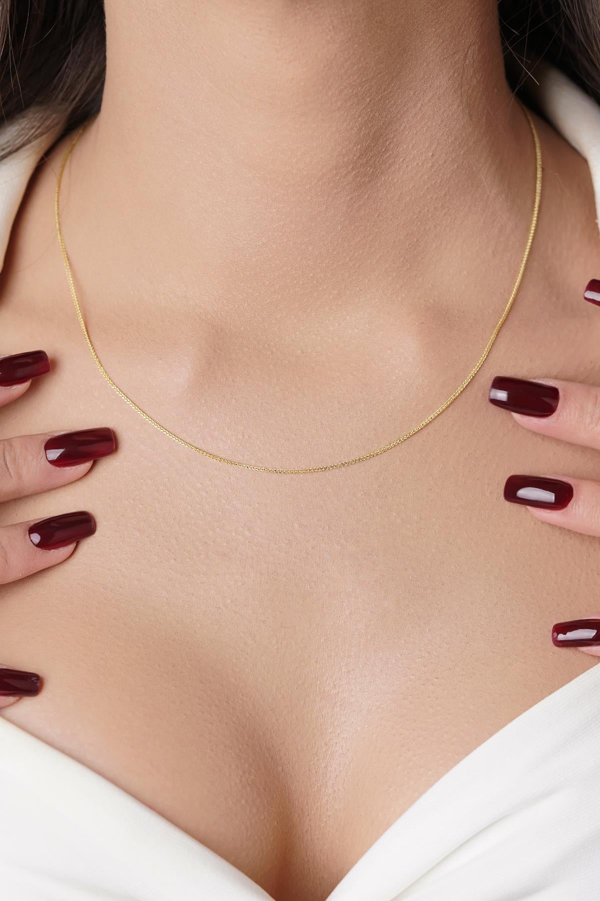 14ct Gold Fine Foxtail Necklace