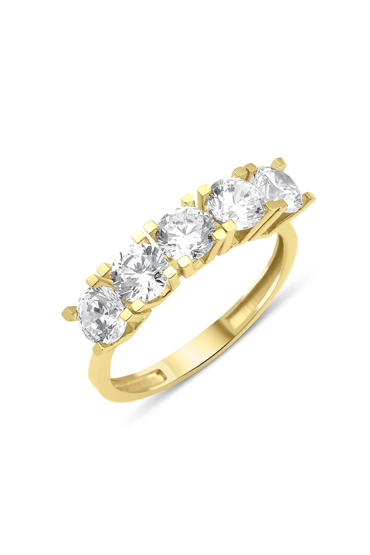 14ct Gold Five Stone Ring