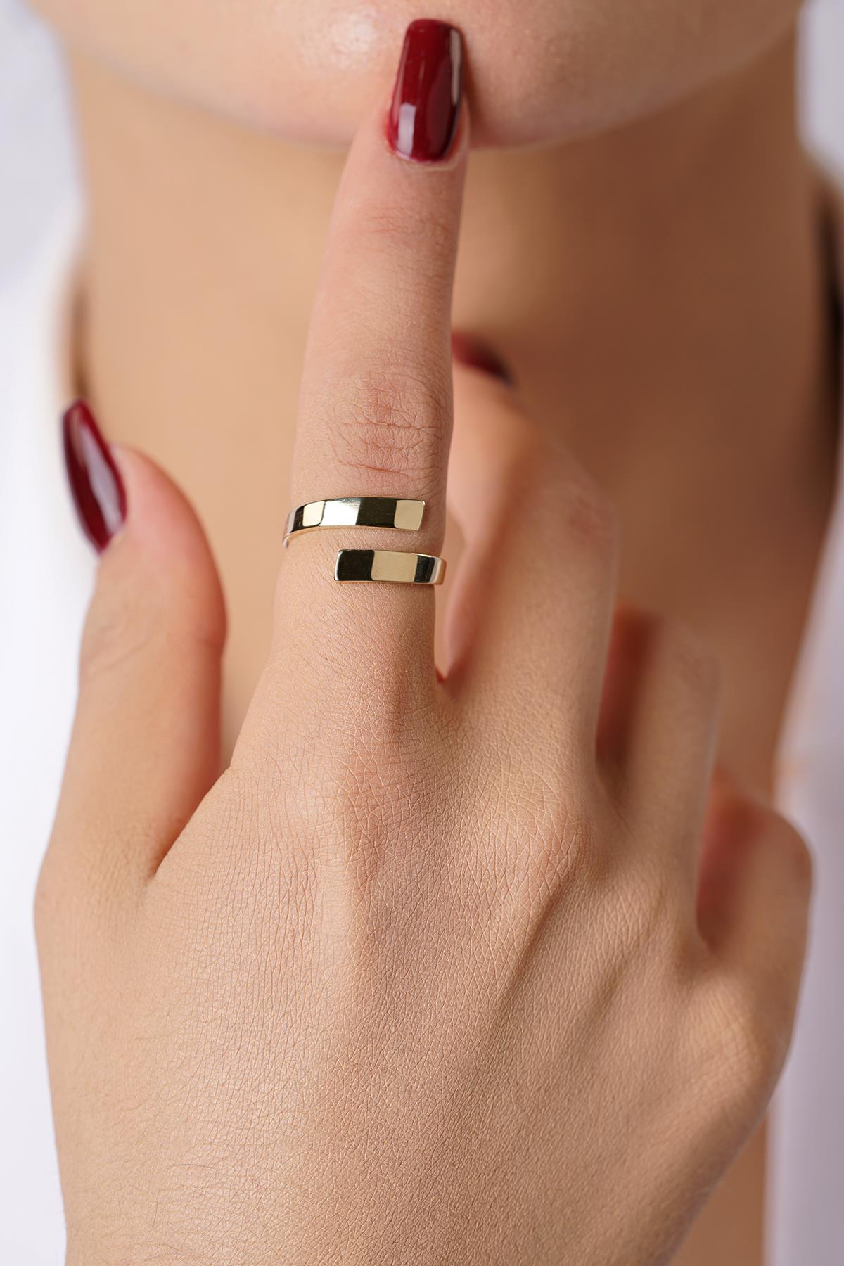 14ct Gold Fork Ring