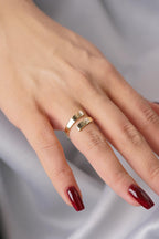 14ct Gold Fork Ring