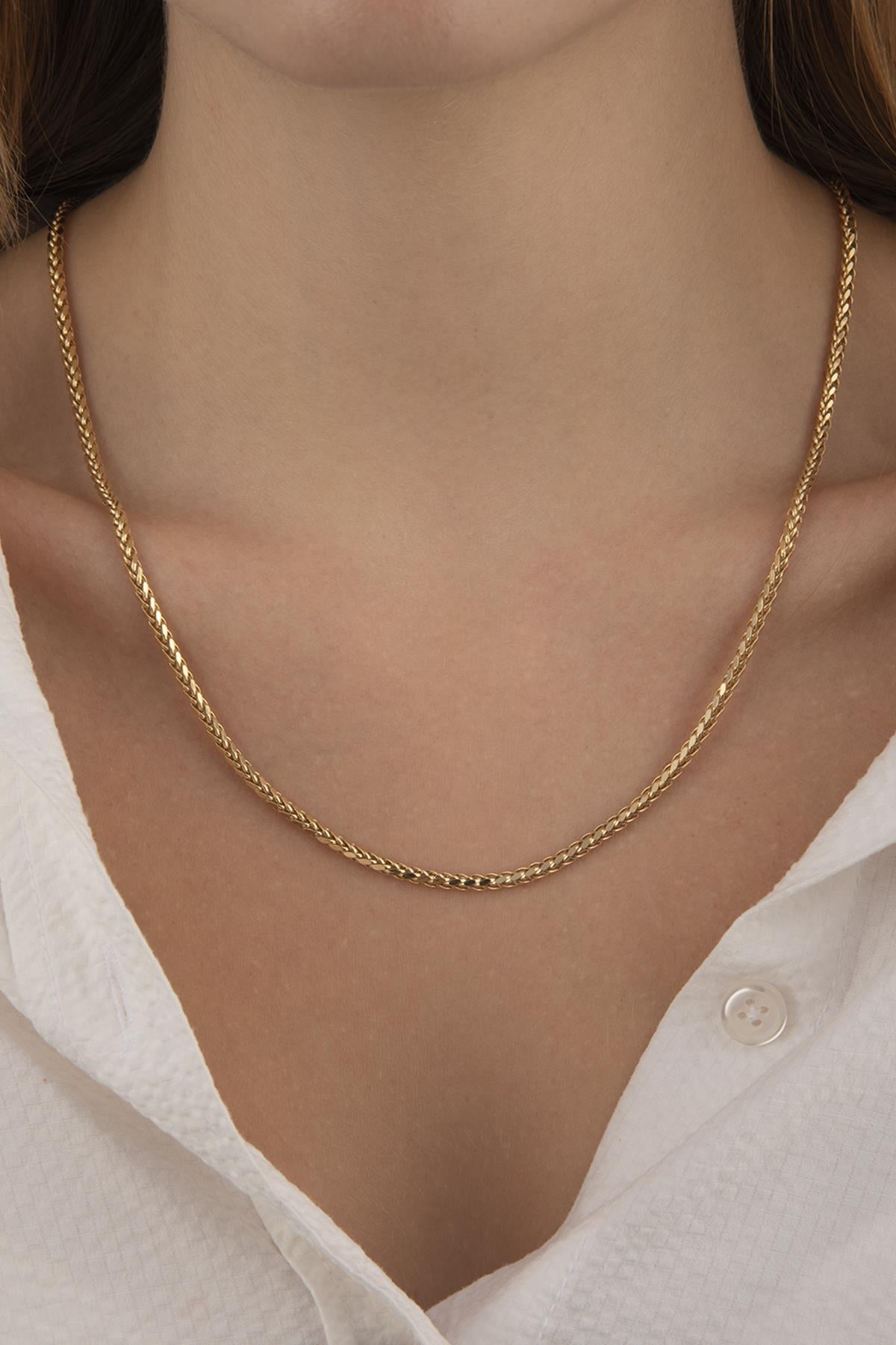 14K Gold Franco Chain  0.114 inch