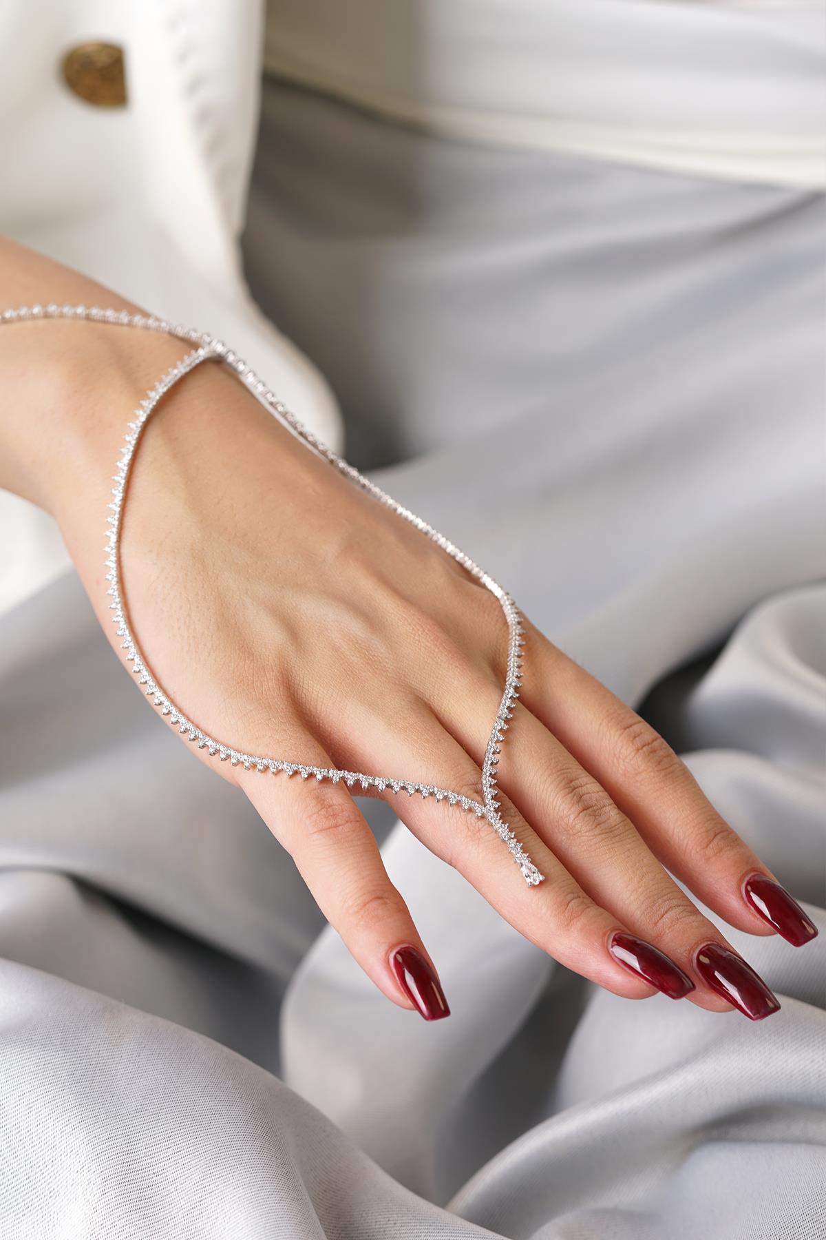 14ct Gold Full Eternity Pyramid Tennis Necklace