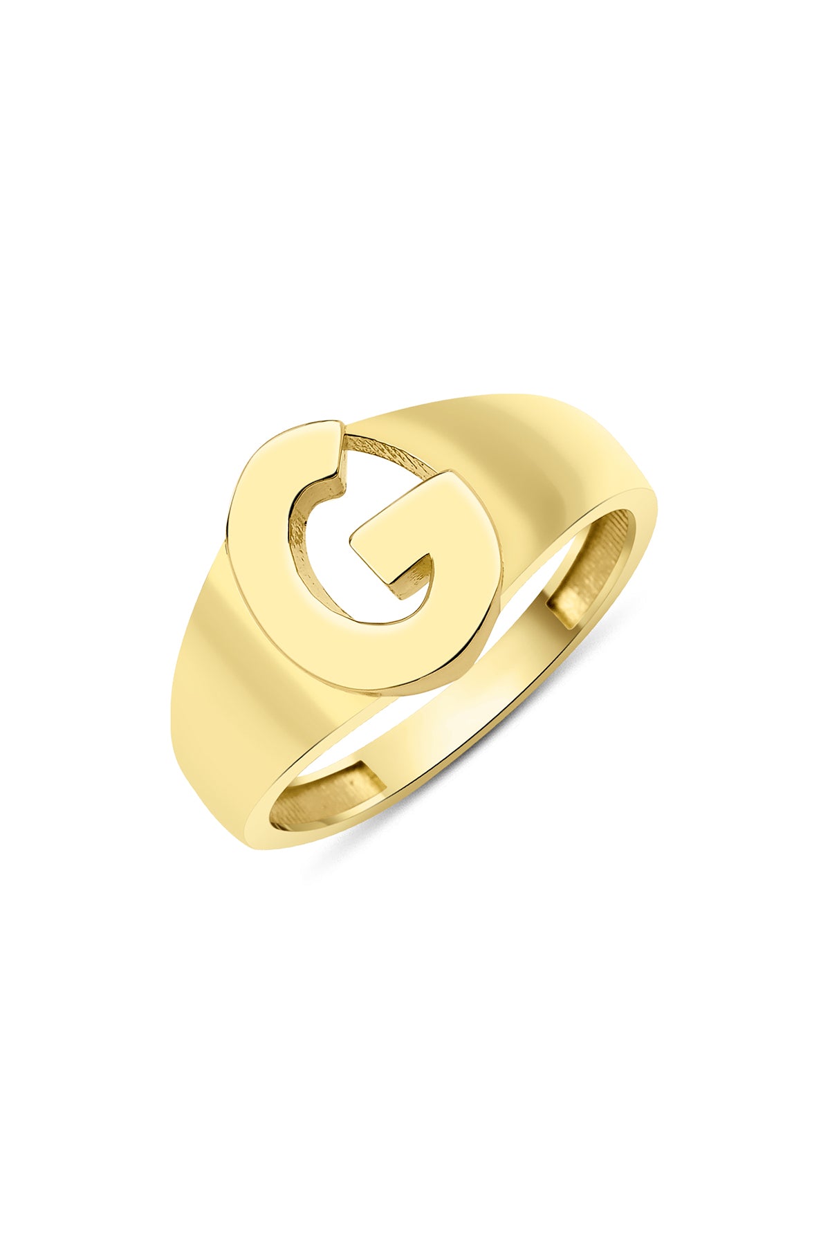 14ct Gold G Initial Ring