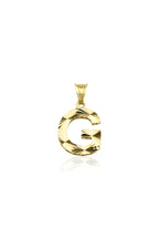 14ct Gold G Letter Mini Shine Pendant