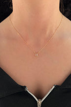 14ct Gold Gemini Zodiac Sign Necklace