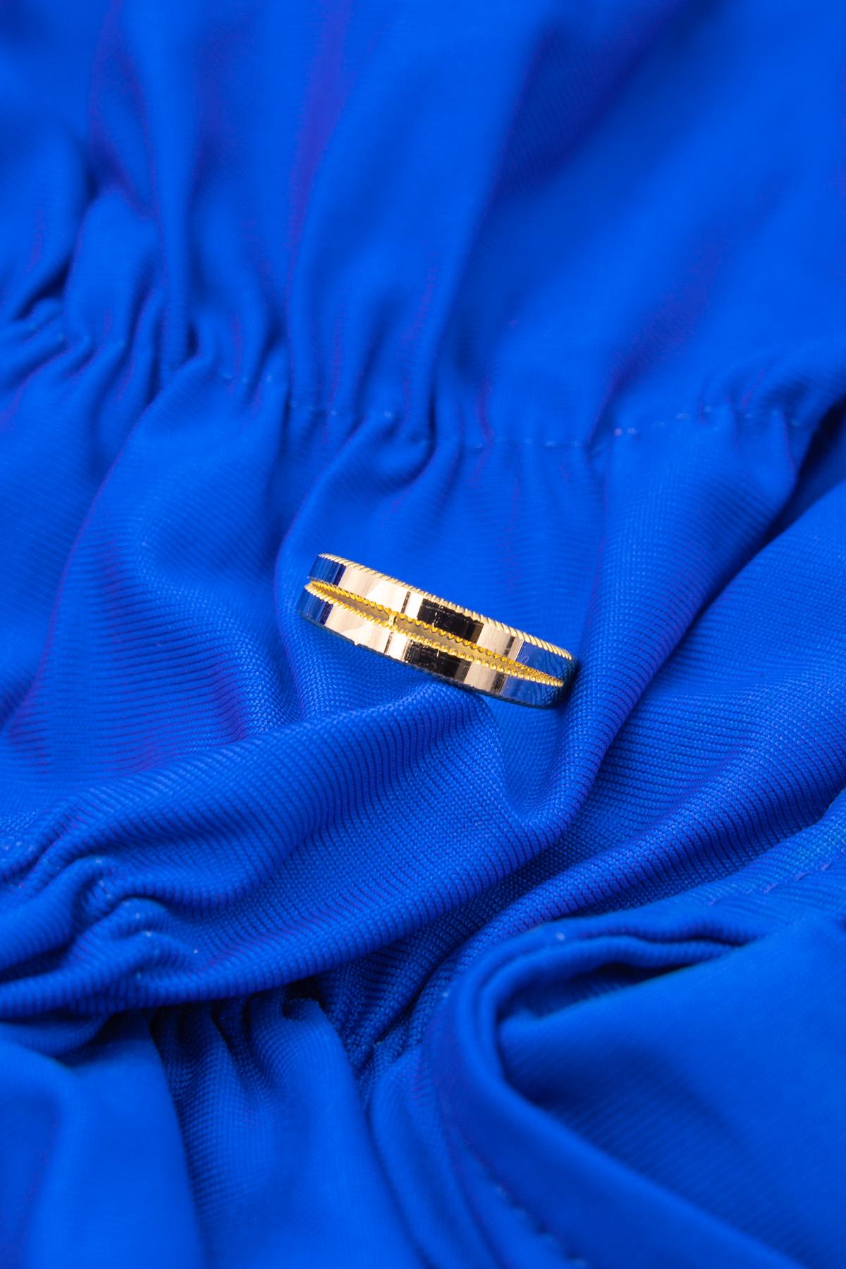 14ct Gold Gleaming Double Spiral Ring