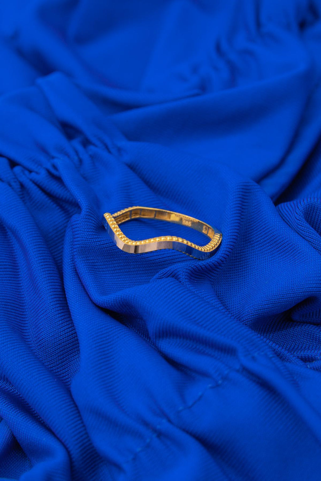 14ct Gold Gleaming Zigzag Ring