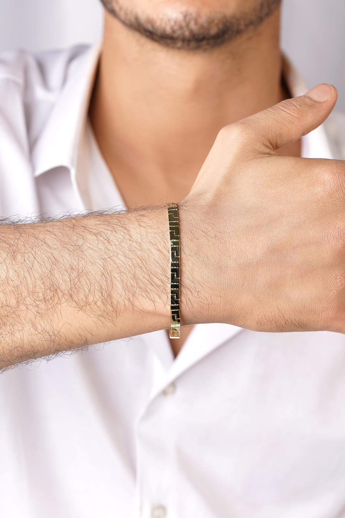 14ct Gold Greek Key Bracelet