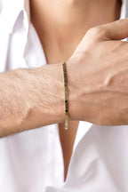 14ct Gold Greek Patterned Bracelet