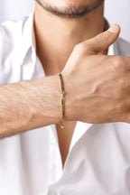 14ct Gold Greek Patterned Bracelet