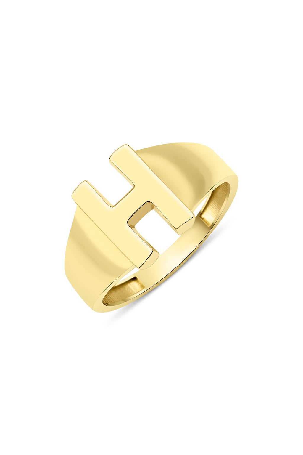 14ct Gold H Initial Ring