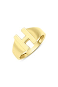 14ct Gold H Initial Ring