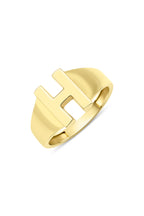14ct Gold H Initial Ring