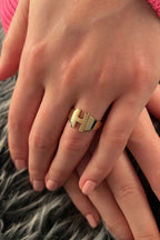 14ct Gold H Initial Ring