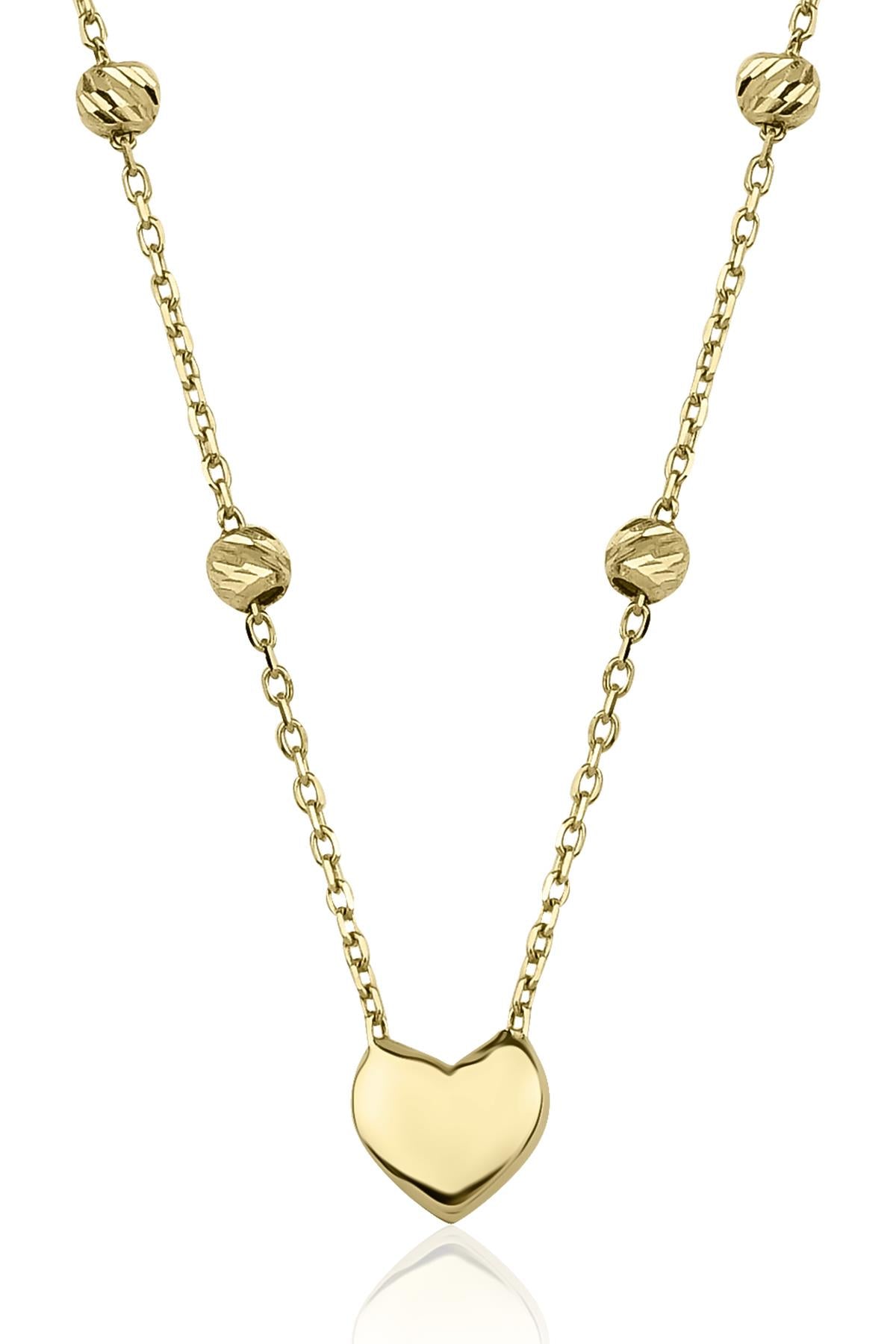 14ct Gold Heart Dorica Necklace